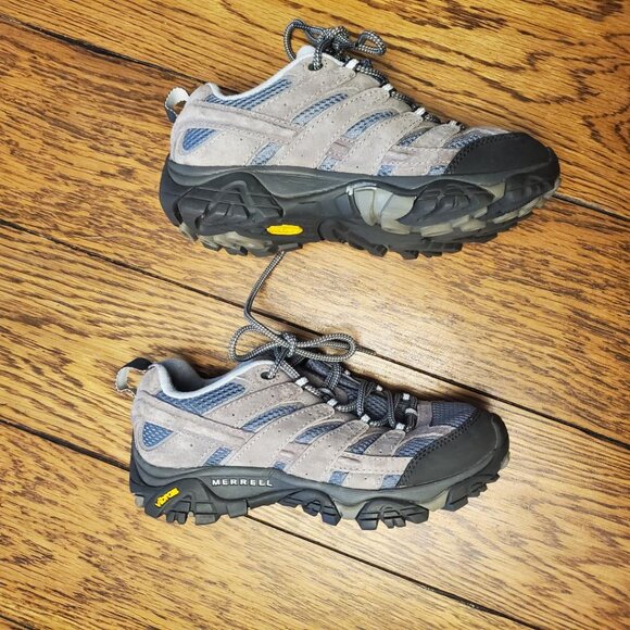 Women's Merrell Hiking Shoe.  Size 7, Blue/Gray, Vibram Sole, Lace up. - Picture 4 of 8